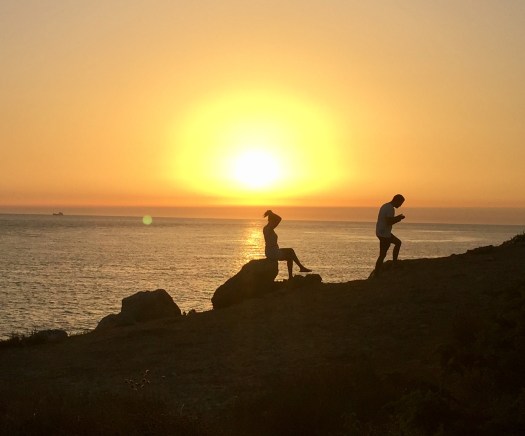 Atardecer en el faro Trafalgar